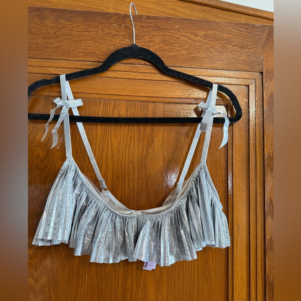 Savage X Fenty Metallic Mesh Bralette